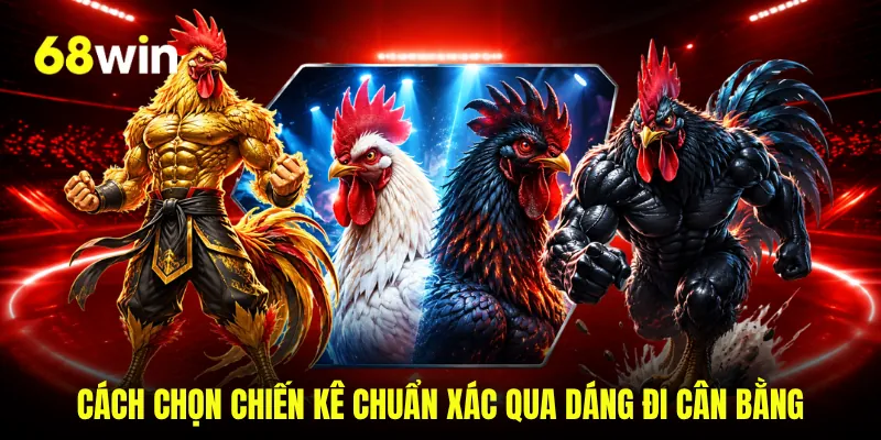 Cách chọn chiến kê chuẩn xác qua dáng đi cân bằng