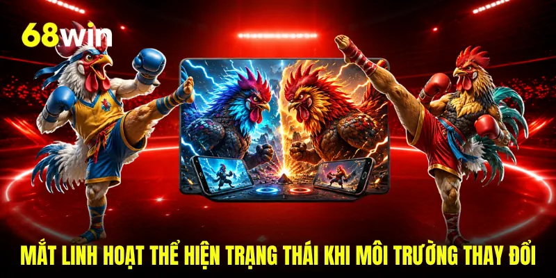 Mắt linh hoạt thể hiện trạng thái khi môi trường thay đổi