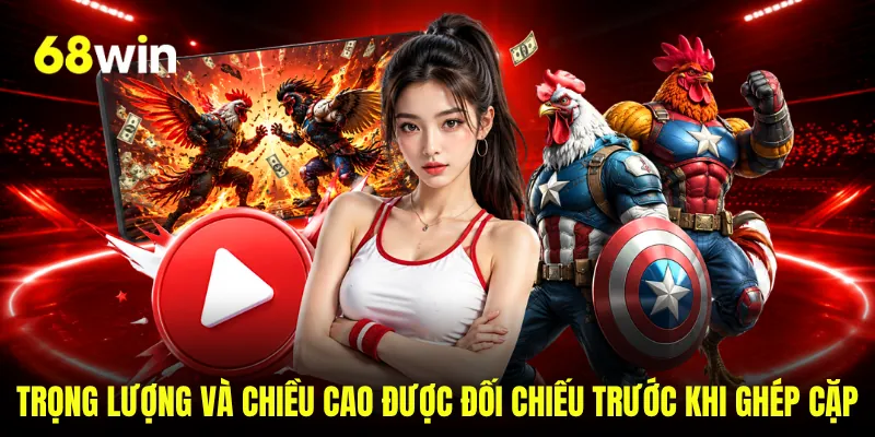 Trọng lượng và chiều cao được đối chiếu trước khi ghép cặp